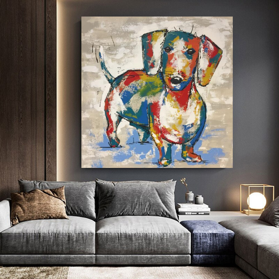 Dog Canvas Wall Art-MinimalisticDecor.com