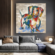 Dog Canvas Wall Art-MinimalisticDecor.com