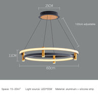 Dual Ring LED Chandelier-MinimalisticDecor.com