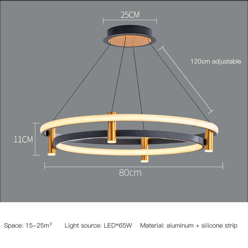 Dual Ring LED Chandelier-MinimalisticDecor.com