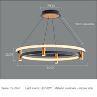 Dual Ring LED Chandelier-MinimalisticDecor.com