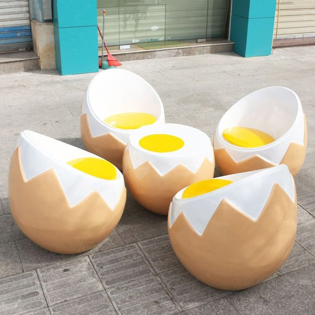 Egg Style Sofa Stool: A Blend of Comfort and Elegance-MinimalisticDecor.com