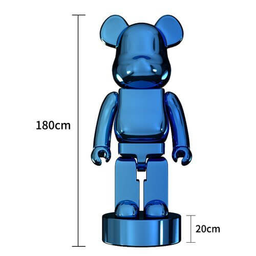 Electroplating Multicolour Bearbrick Statue Large-MinimalisticDecor.com