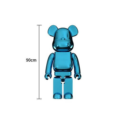Electroplating Multicolour Bearbrick Statue Large-MinimalisticDecor.com