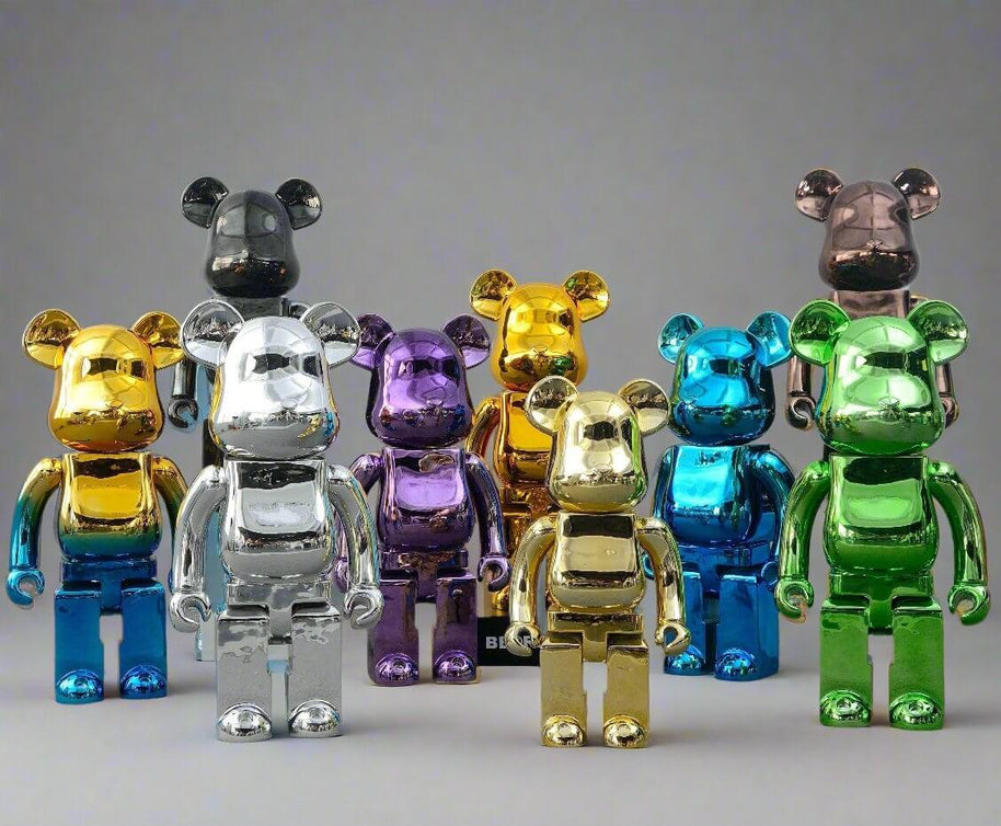 Electroplating Multicolour Bearbrick Statue Large-MinimalisticDecor.com
