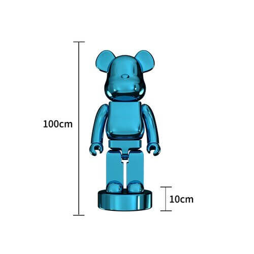 Electroplating Multicolour Bearbrick Statue Large-MinimalisticDecor.com