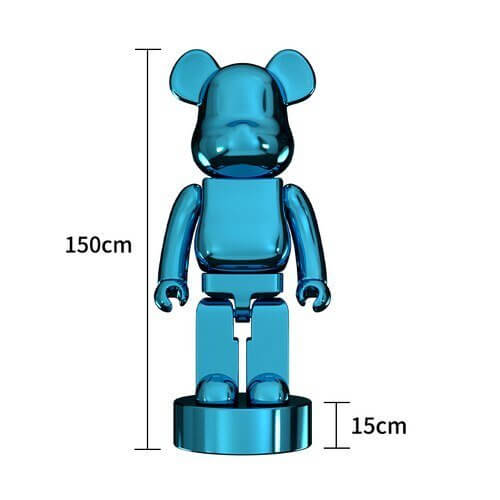 Electroplating Multicolour Bearbrick Statue Large-MinimalisticDecor.com