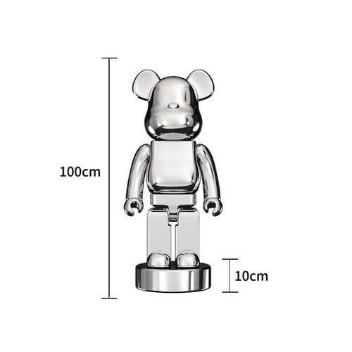 Electroplating Multicolour Bearbrick Statue Large-MinimalisticDecor.com