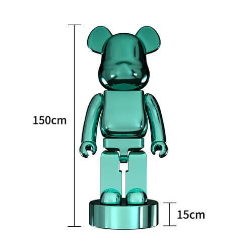 Electroplating Multicolour Bearbrick Statue Large-MinimalisticDecor.com