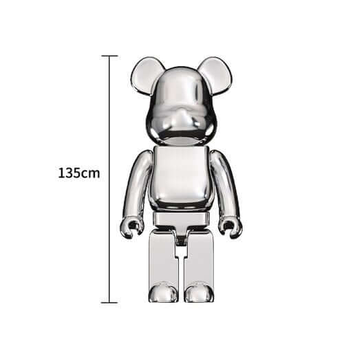 Electroplating Multicolour Bearbrick Statue Large-MinimalisticDecor.com