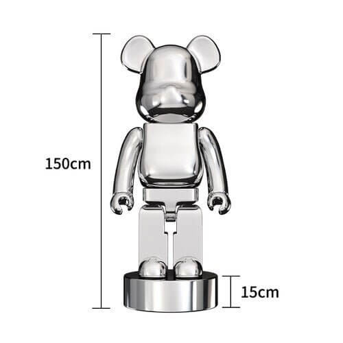 Electroplating Multicolour Bearbrick Statue Large-MinimalisticDecor.com