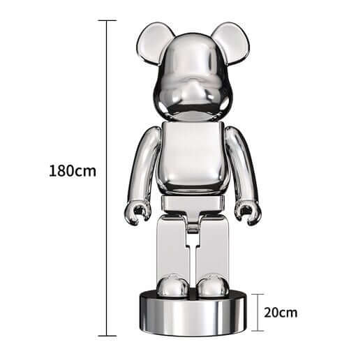 Electroplating Multicolour Bearbrick Statue Large-MinimalisticDecor.com