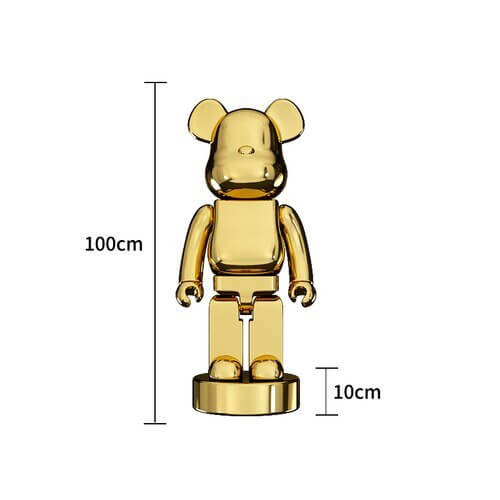 Electroplating Multicolour Bearbrick Statue Large-MinimalisticDecor.com