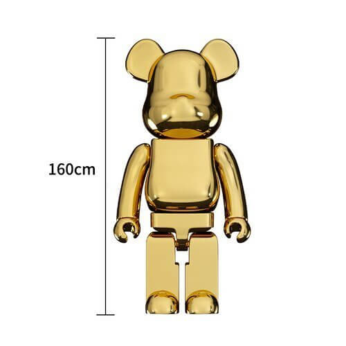 Electroplating Multicolour Bearbrick Statue Large-MinimalisticDecor.com