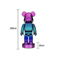 Electroplating Multicolour Bearbrick Statue Large-MinimalisticDecor.com