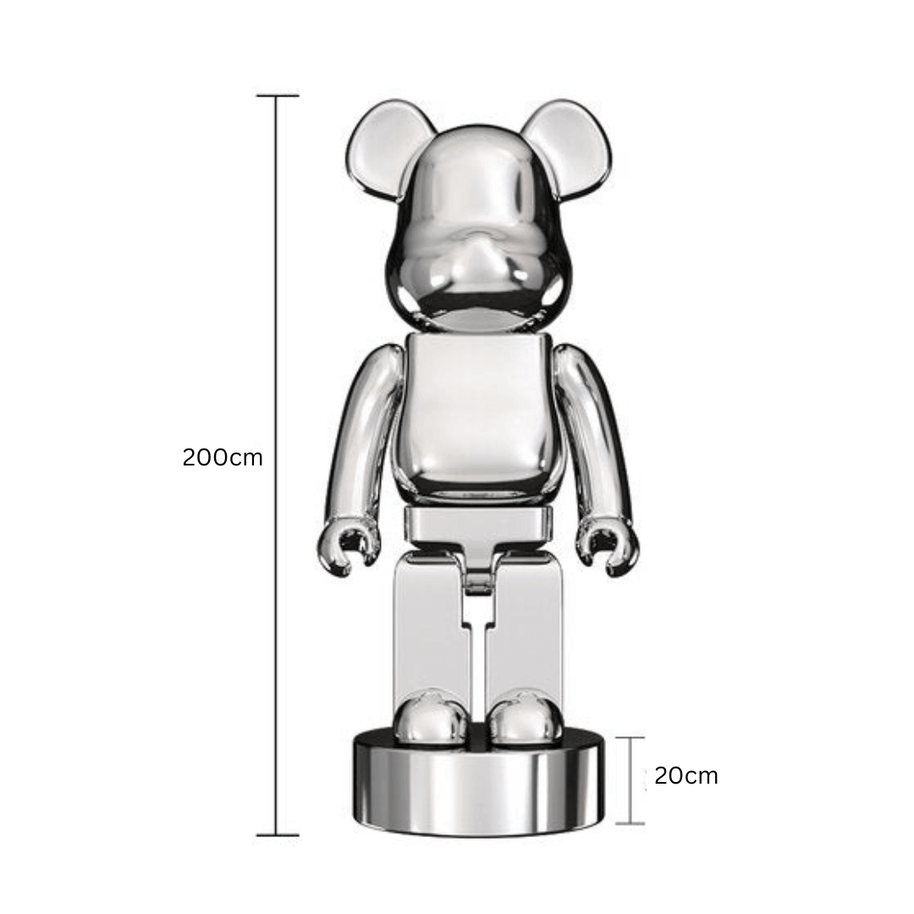 Electroplating Multicolour Bearbrick Statue Large-MinimalisticDecor.com