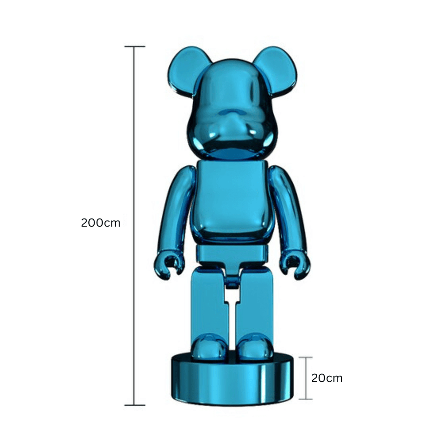 Electroplating Multicolour Bearbrick Statue Large-MinimalisticDecor.com
