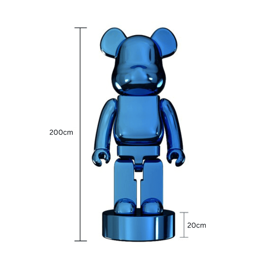 Electroplating Multicolour Bearbrick Statue Large-MinimalisticDecor.com