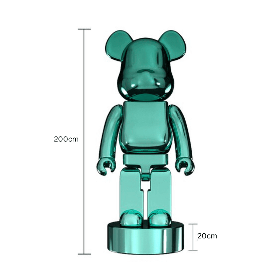Electroplating Multicolour Bearbrick Statue Large-MinimalisticDecor.com