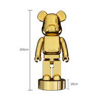 Electroplating Multicolour Bearbrick Statue Large-MinimalisticDecor.com