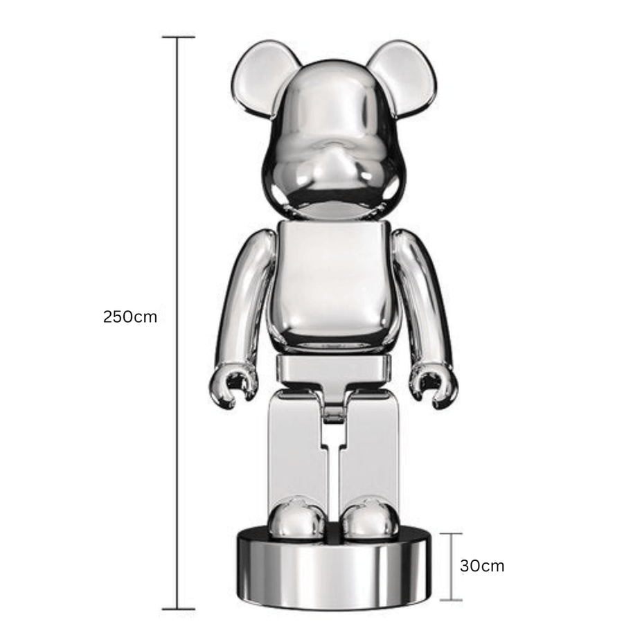 Electroplating Multicolour Bearbrick Statue Large-MinimalisticDecor.com
