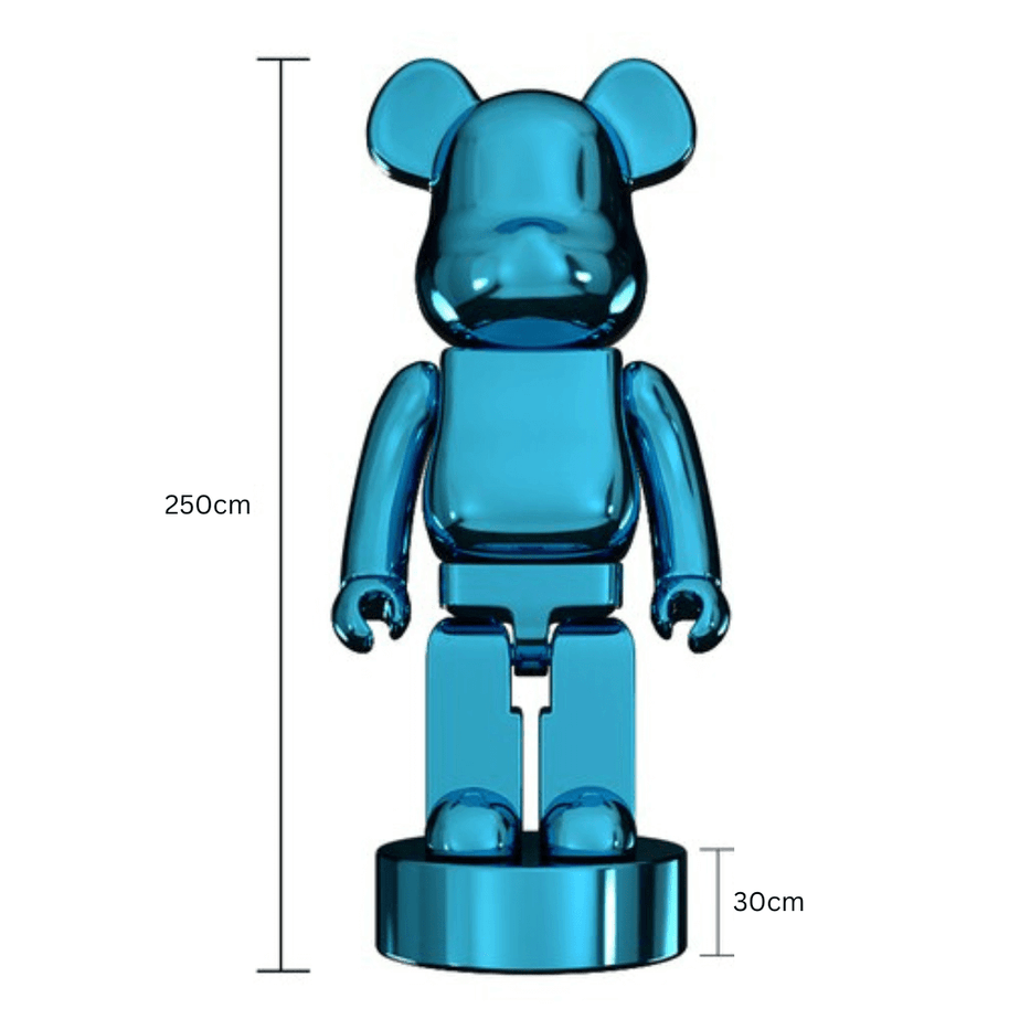 Electroplating Multicolour Bearbrick Statue Large-MinimalisticDecor.com