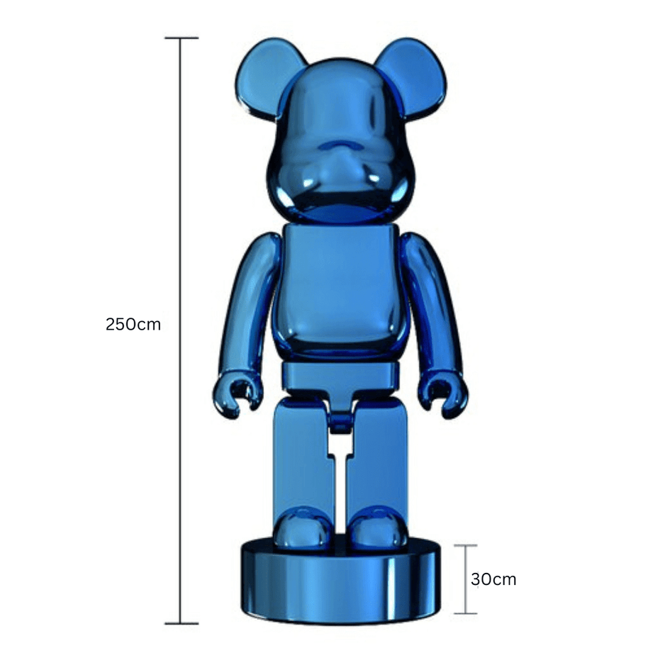 Electroplating Multicolour Bearbrick Statue Large-MinimalisticDecor.com