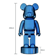Electroplating Multicolour Bearbrick Statue Large-MinimalisticDecor.com