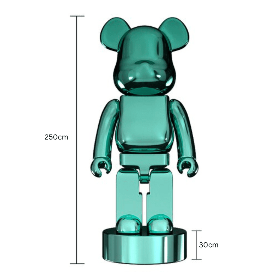 Electroplating Multicolour Bearbrick Statue Large-MinimalisticDecor.com