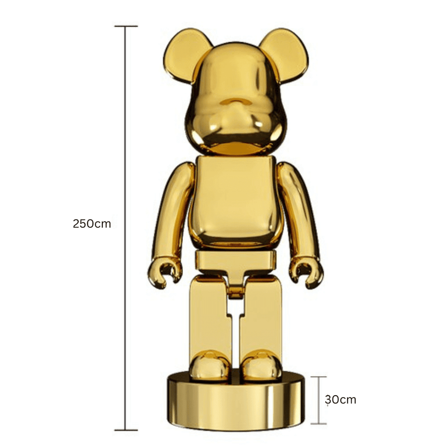 Electroplating Multicolour Bearbrick Statue Large-MinimalisticDecor.com