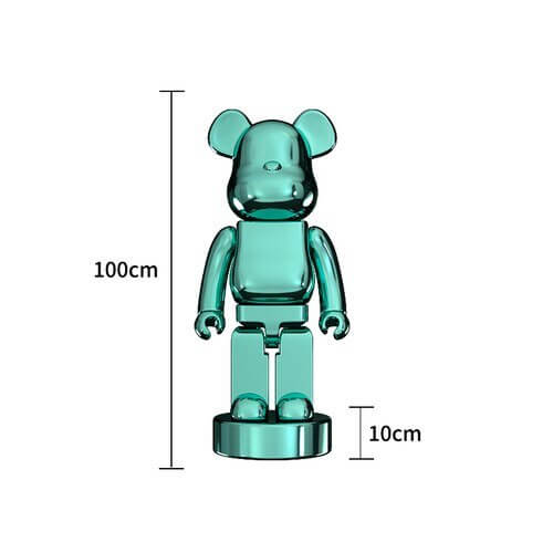 Electroplating Multicolour Bearbrick Statue Large-MinimalisticDecor.com
