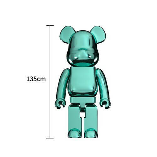 Electroplating Multicolour Bearbrick Statue Large-MinimalisticDecor.com