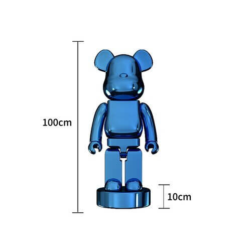 Electroplating Multicolour Bearbrick Statue Large-MinimalisticDecor.com