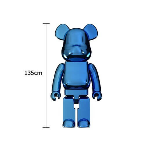 Electroplating Multicolour Bearbrick Statue Large-MinimalisticDecor.com