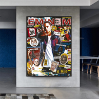 Eminem Singer Canvas Wall Art-MinimalisticDecor.com
