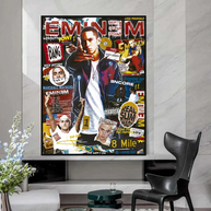 Eminem Singer Canvas Wall Art-MinimalisticDecor.com