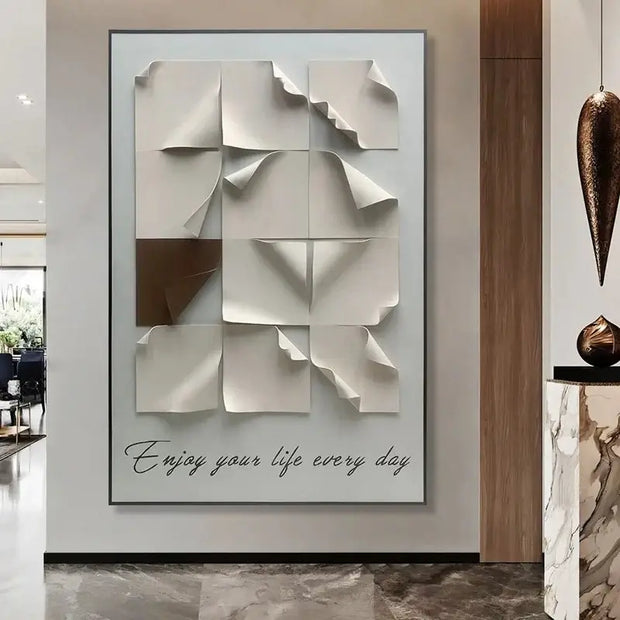 Enjoy Your Life Wall Art – A Daily Reminder to Live Fully-MinimalisticDecor.com