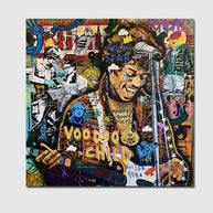 Famous Rock Star Voodoo Child Canvas Wall Art-MinimalisticDecor.com