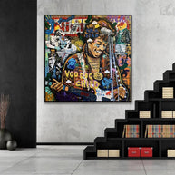 Famous Rock Star Voodoo Child Canvas Wall Art-MinimalisticDecor.com