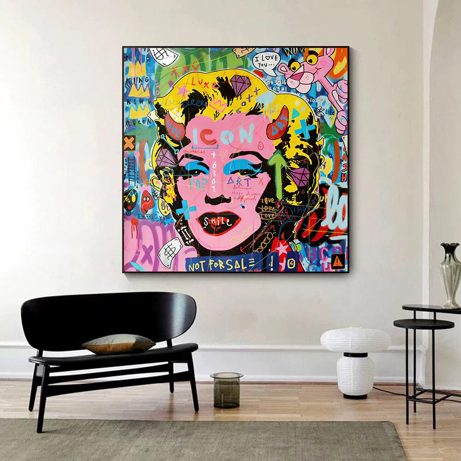 Fashion Icon: Marilyn Pop Art - Showcasing Iconic Style-MinimalisticDecor.com