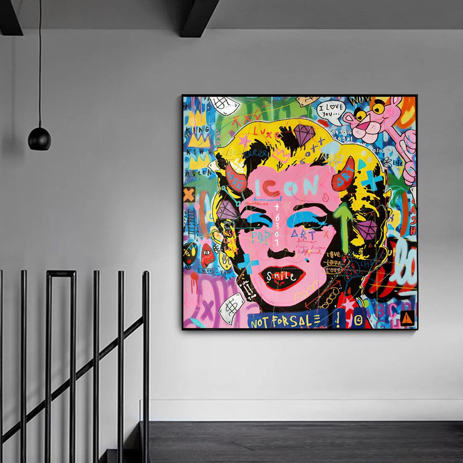 Fashion Icon: Marilyn Pop Art - Showcasing Iconic Style-MinimalisticDecor.com