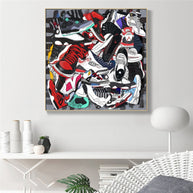 Fashion Sneaker Canvas Wall Art-MinimalisticDecor.com
