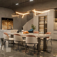Faux Leather Designer Dining Chair-MinimalisticDecor.com