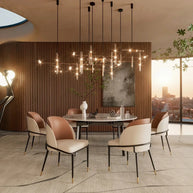 Faux Leather Designer Dining Chair-MinimalisticDecor.com