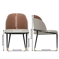 Faux Leather Designer Dining Chair-MinimalisticDecor.com