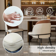 Faux Leather Designer Dining Chair-MinimalisticDecor.com