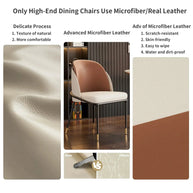 Faux Leather Designer Dining Chair-MinimalisticDecor.com
