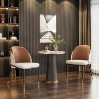 Faux Leather Designer Dining Chair-MinimalisticDecor.com