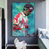 Federer Tennis Legend Canvas Wall Art - Sports Decor - Famous Icon-MinimalisticDecor.com
