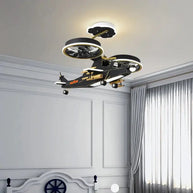 Fighter Combat Helicopter Ceiling Light for Kids Room-MinimalisticDecor.com